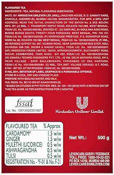 Red Label Natural Care Tea, With 5 Ayurvedic Ingredients, 500 Grams, Ginger