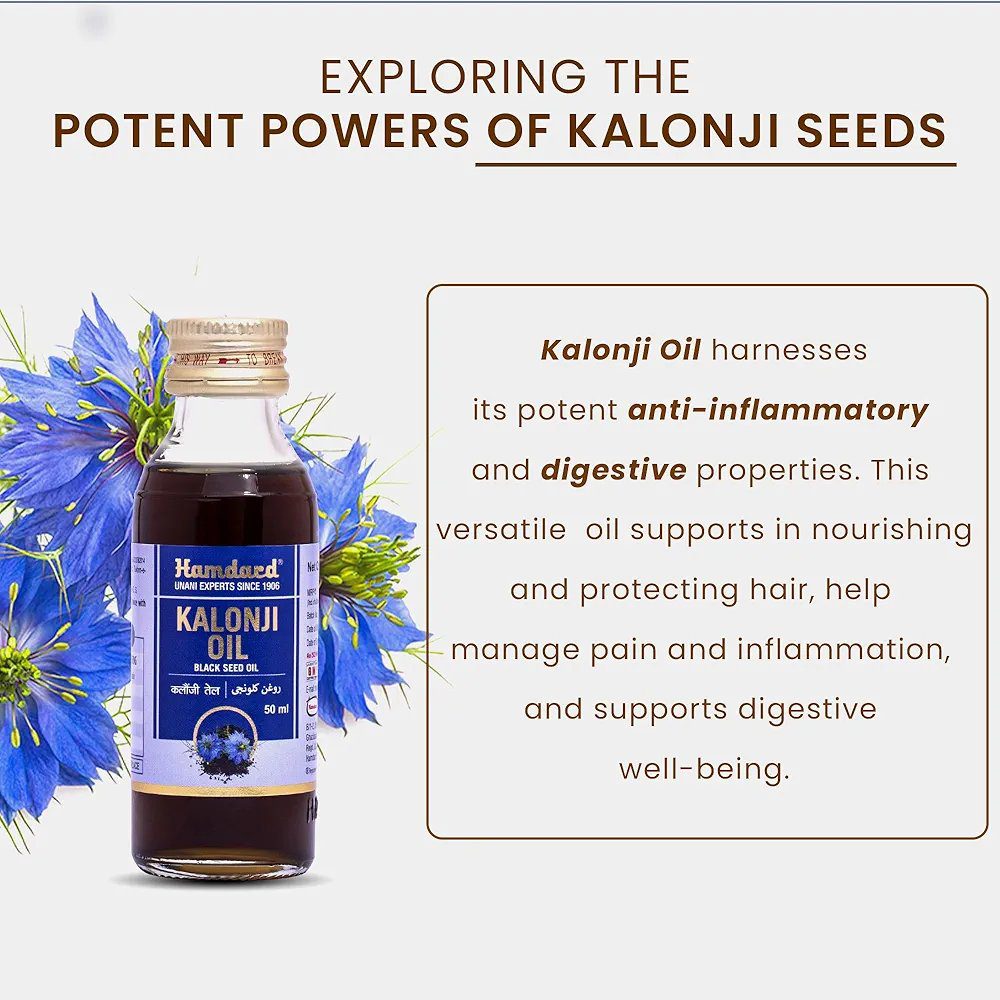 Hamdard Kalonji Oil 50 ML-Pack of 2