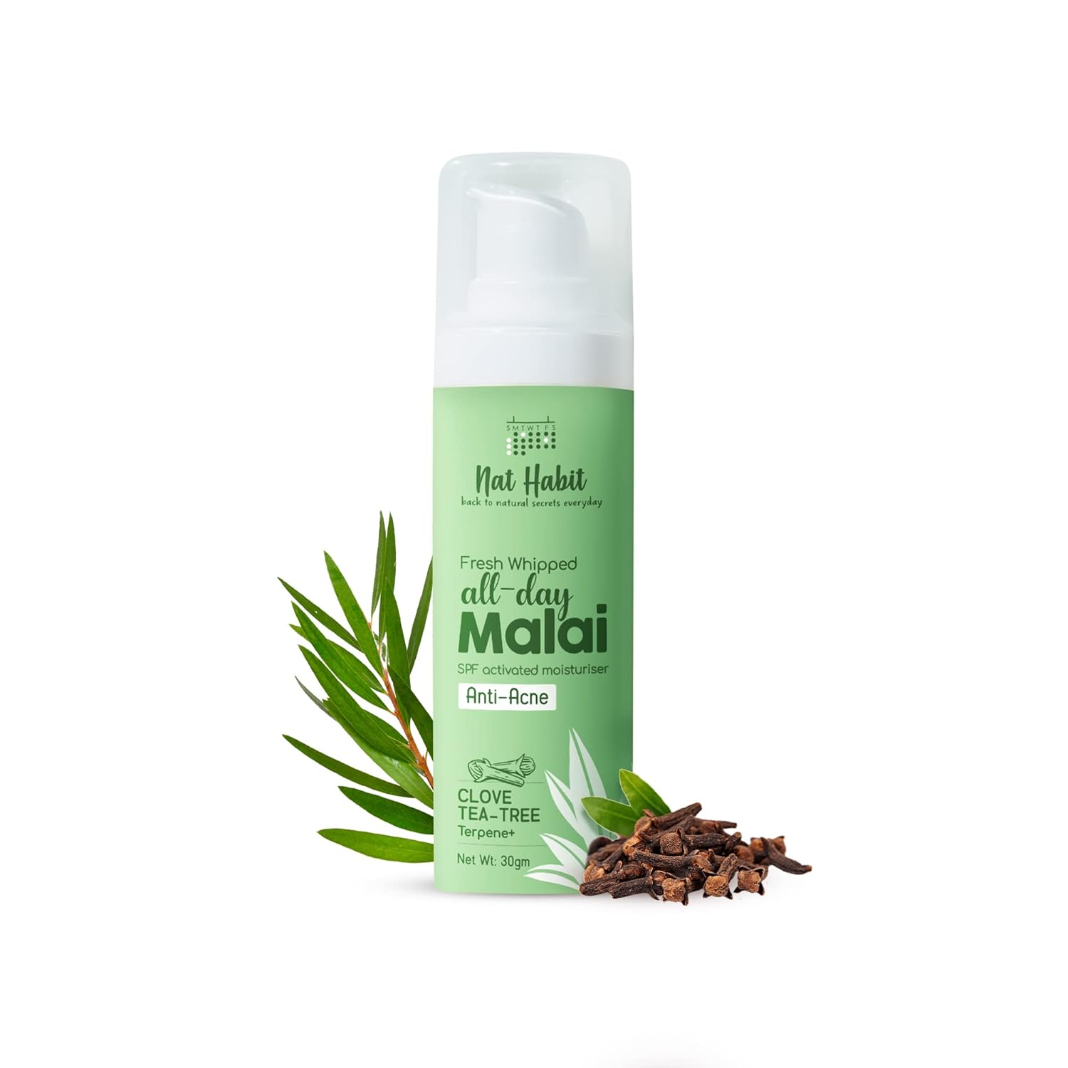 Nat Habit Fresh Whipped Face Cream, Acne Control & Sun Protection (30gm, Pack of 1)