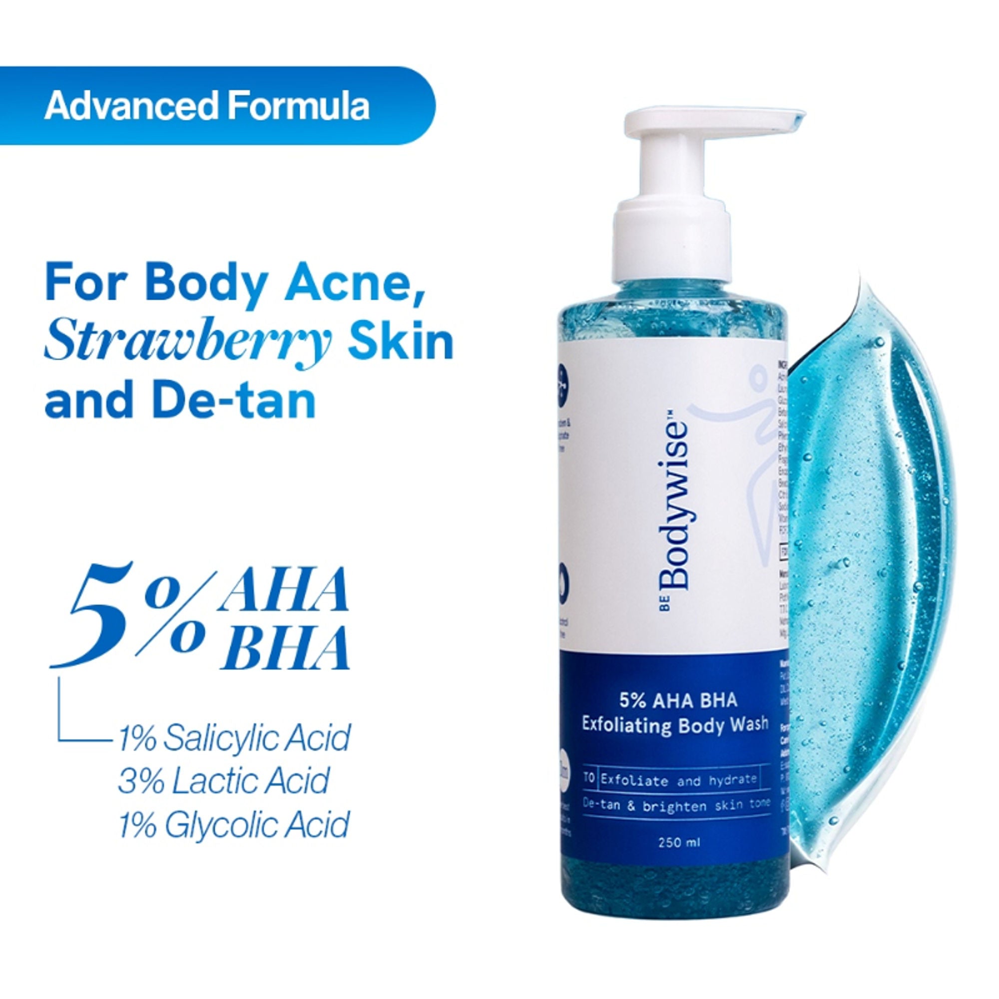 BeBodywise 5% AHA BHA Body Wash