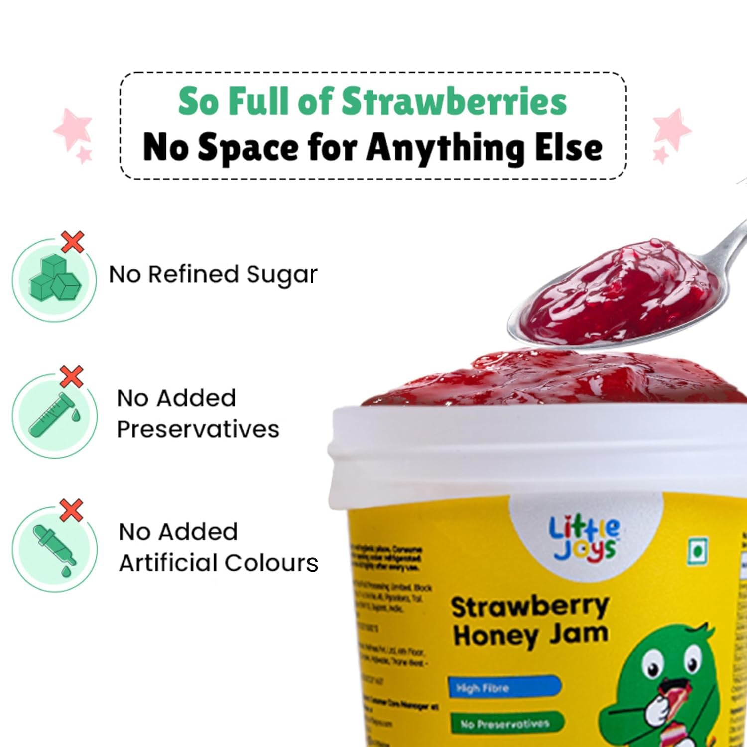 Little Joys Strawberry Honey Jam - Kids &amp; Adult 220g