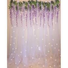 Lazybee Ganpati Decor Kit with Wisteria, Curtains & LED Lights
