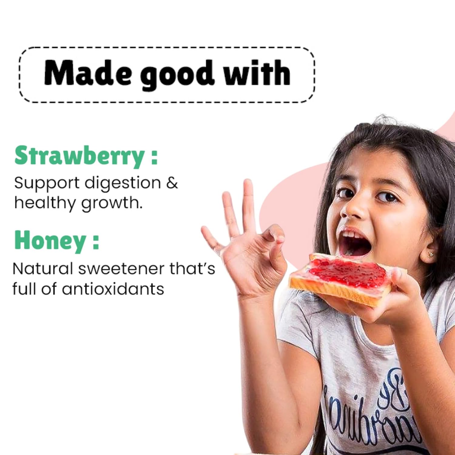 Little Joys Strawberry Honey Jam - Kids &amp; Adult 220g