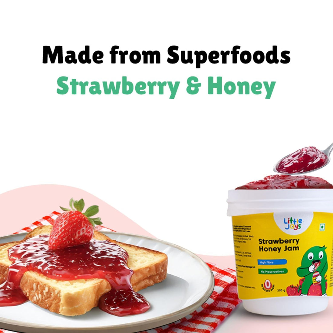 Little Joys Strawberry Honey Jam - Kids &amp; Adult 220g