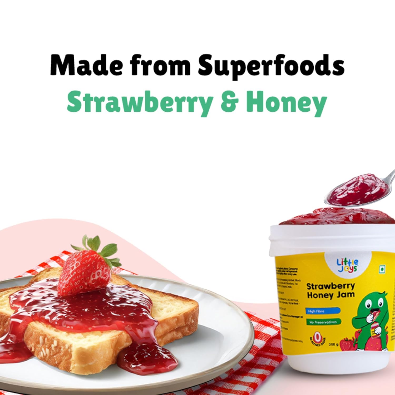 Little Joys Strawberry Honey Jam - Kids &amp; Adult 220g