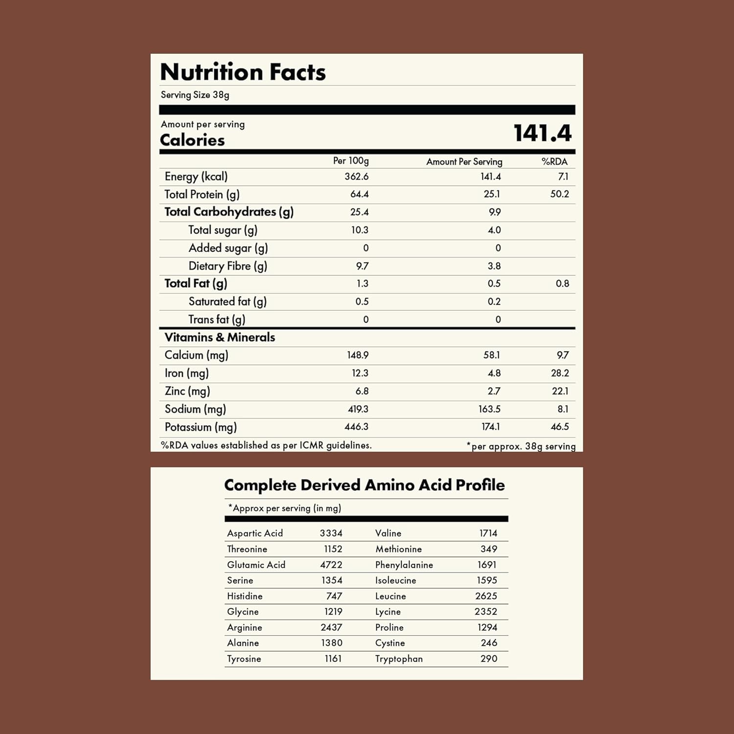 Cosmix No-Nonsense Plant Protein Pro | 26g Protein/Serve | Indonesian Cacao - 500G