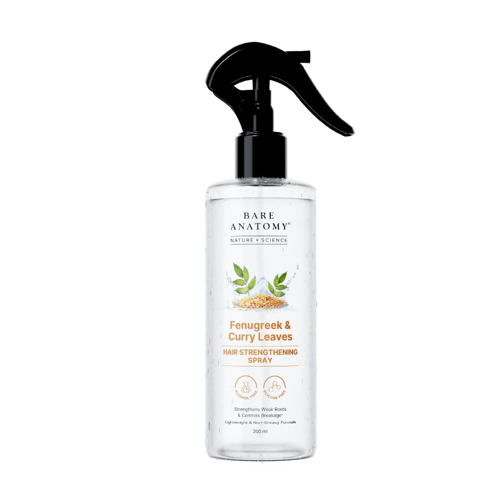 Bare Anatomy Nature x Science Fenugreek and Curry Leaves Hair Spray - 200 ml