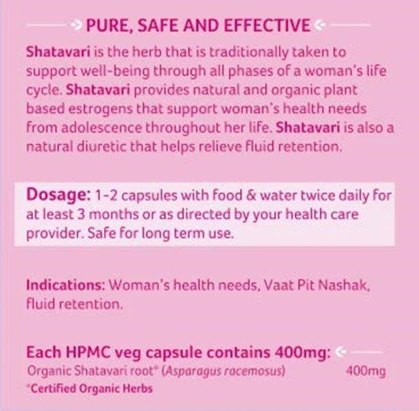 Organic India Shatavari Capsules - 60 Capsules