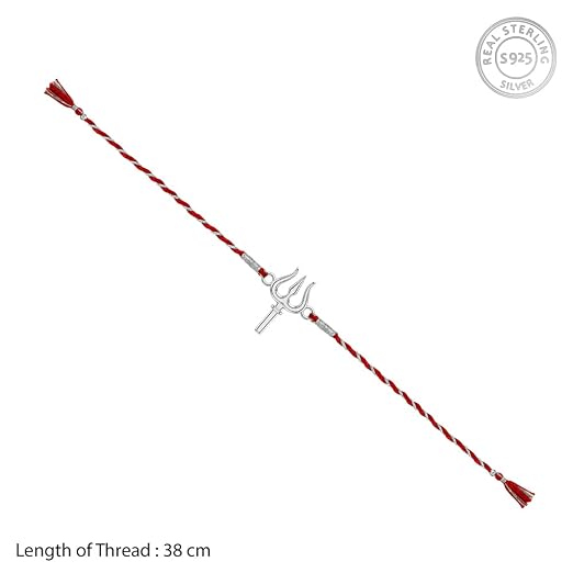GIVA 925 Silver Blessed Trishul Rakhi