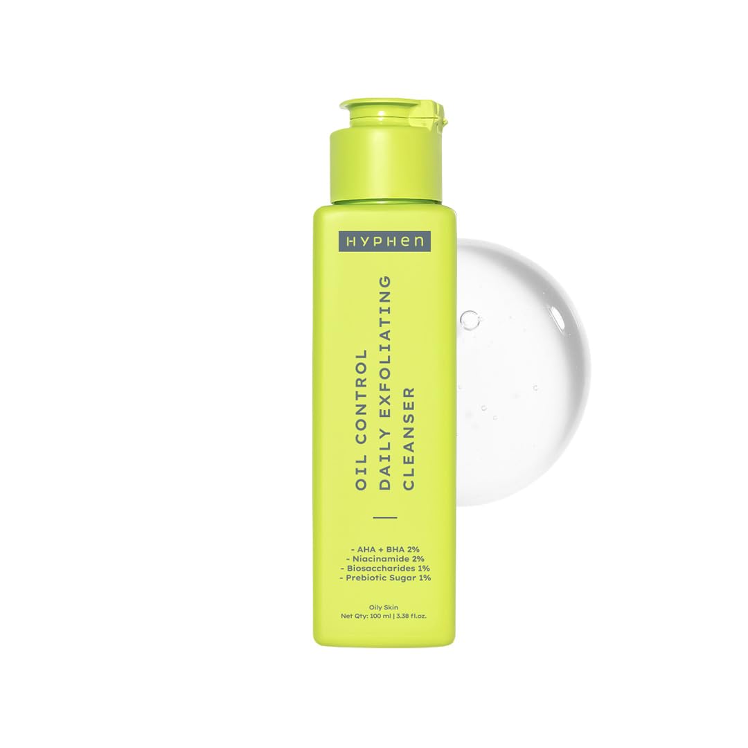 Hyphen Oil Control Face Wash with 2% AHA+BHA & Niacinamide