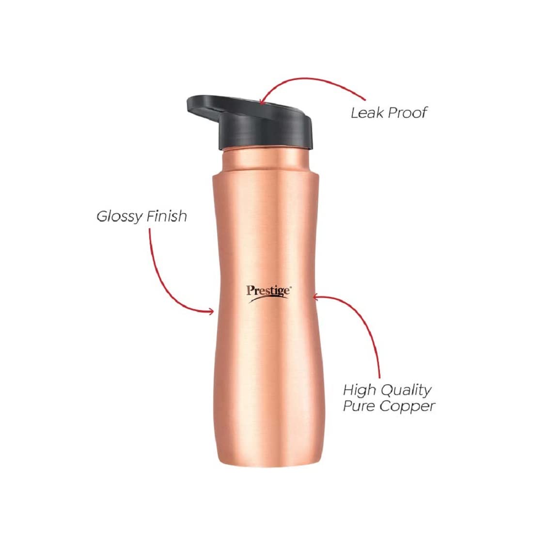 Prestige Tattva Copper Bottle with Sipper TCB 07 (700 ml)