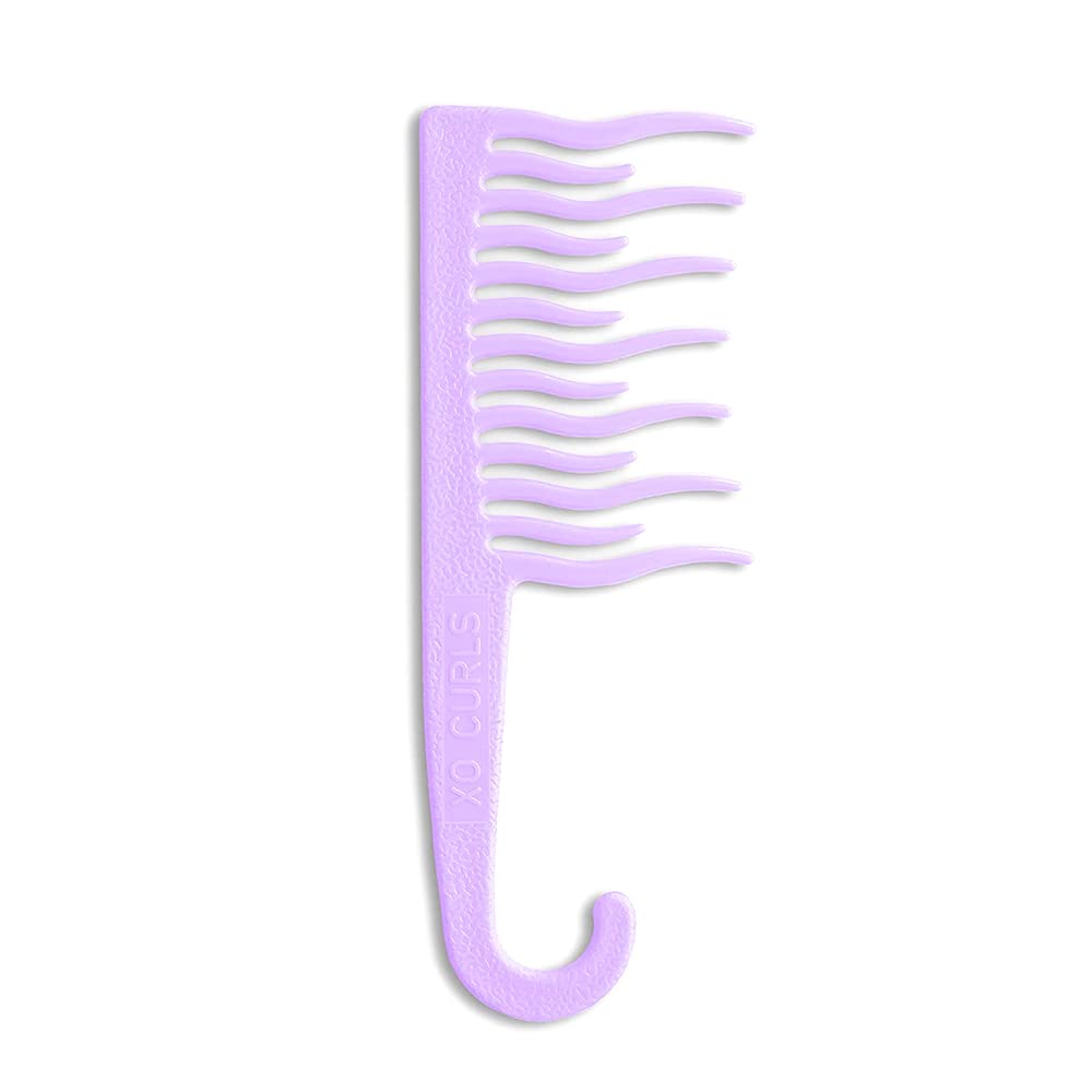 XO Curls Shower detangling hair comb, Wide tooth comb