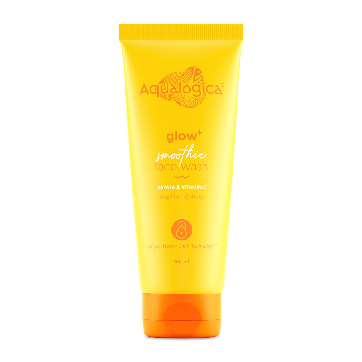 Aqualogica Glow+ Smoothie Face Wash with Vitamin C, Hyaluronic Acid & Papaya