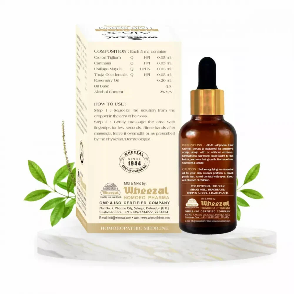 Wheezal Alo-X Alopecia Hair Serum - 30 ml