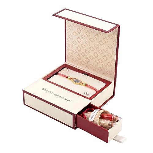 GIVA 925 Silver Golden Baby Elephant Rakhi For Kids