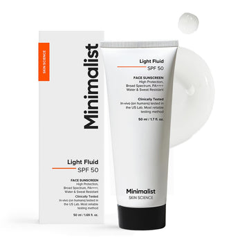 Minimalist Light Fluid Sunscreen SPF 50 for Oily Skin (PA++++) | 50 ml
