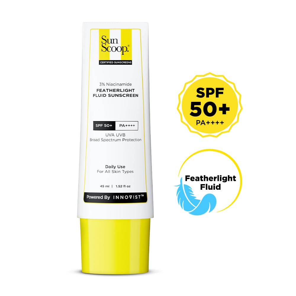 SunScoop 3% Niacinamide Fluid Sunscreen SPF 50+ PA++++ Broad Spectrum