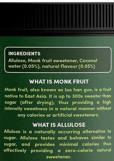 Zeeero Monk Fruit Sweetener without Erythritol | Pure Monkfruit Extract