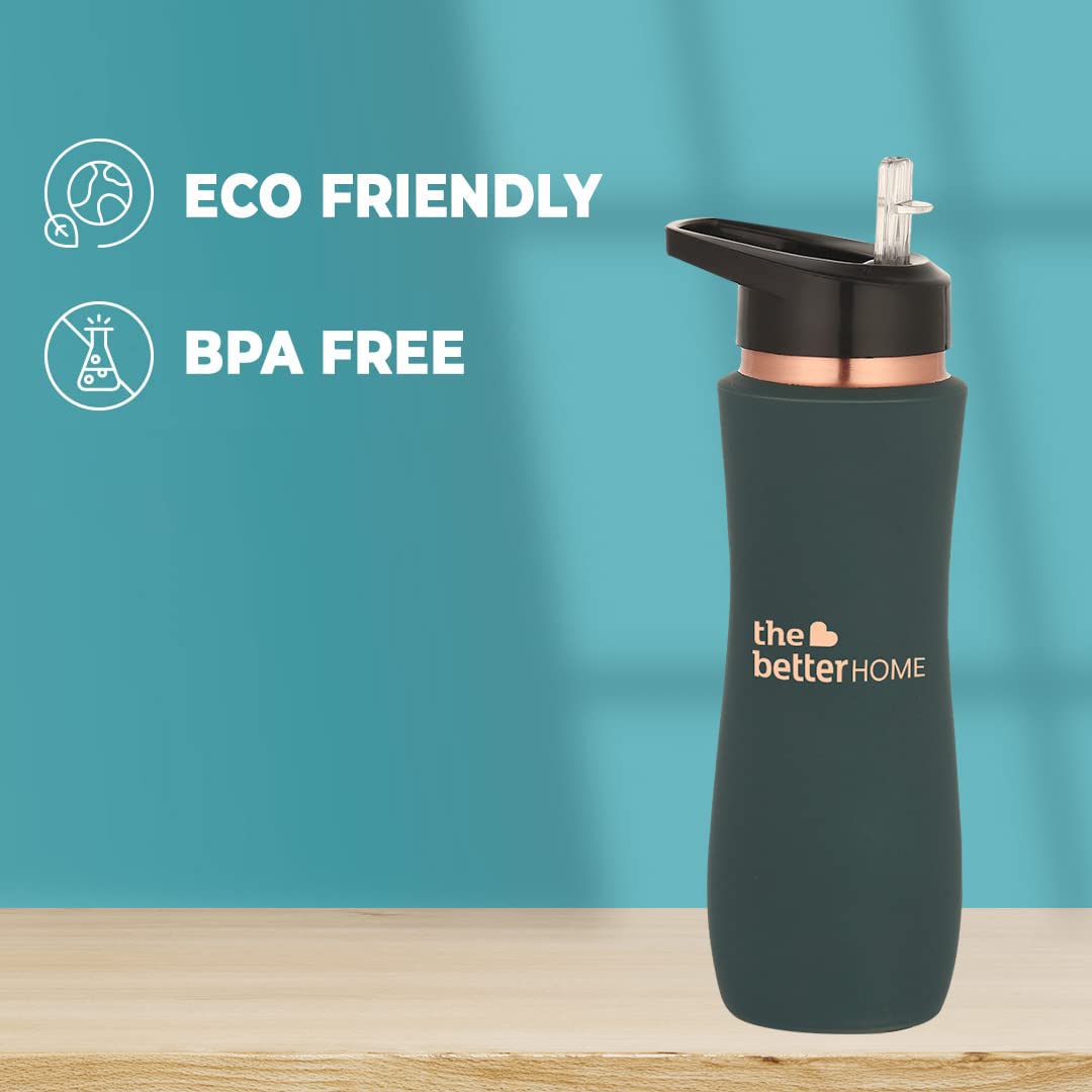 The Better Home Copper Water Bottle with Sipper (700ml)
