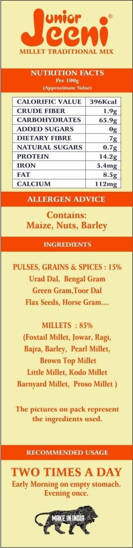 Junior JEENI Millet Traditional Mix and Multi Grains(500g)