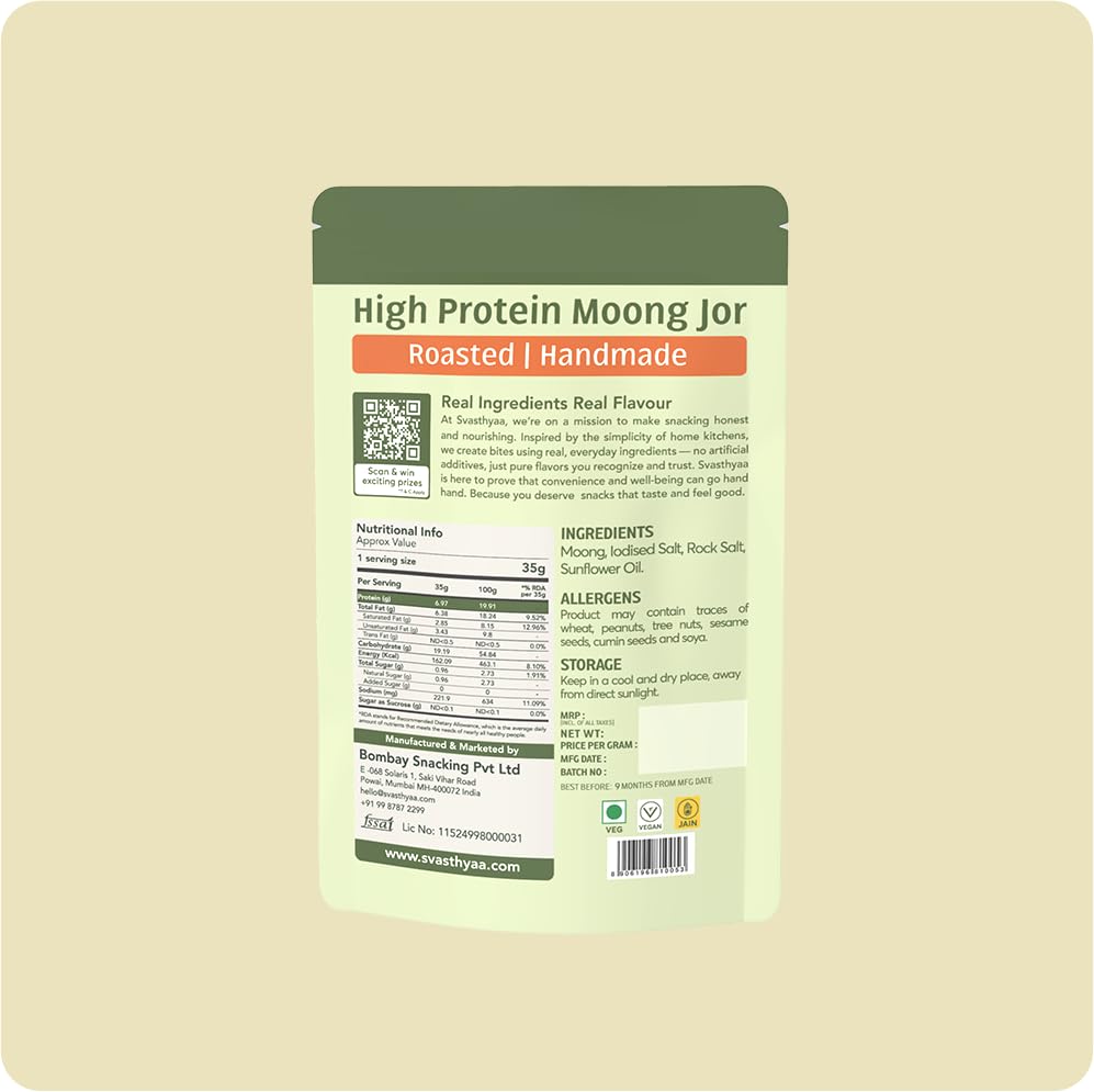 Svasthyaa High Protein Moong Jor - 220g