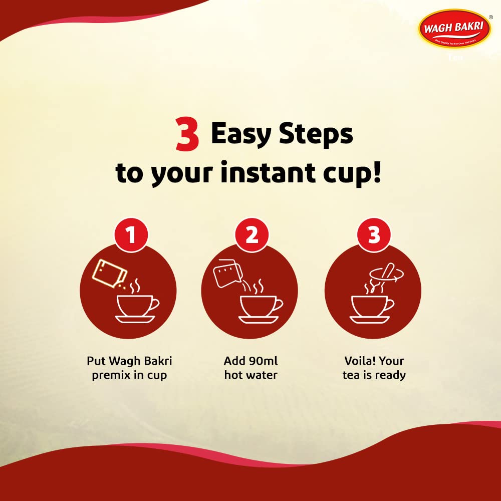 Wagh Bakri Instant Tea Premix Combo, 168 Grams, Ginger Powder