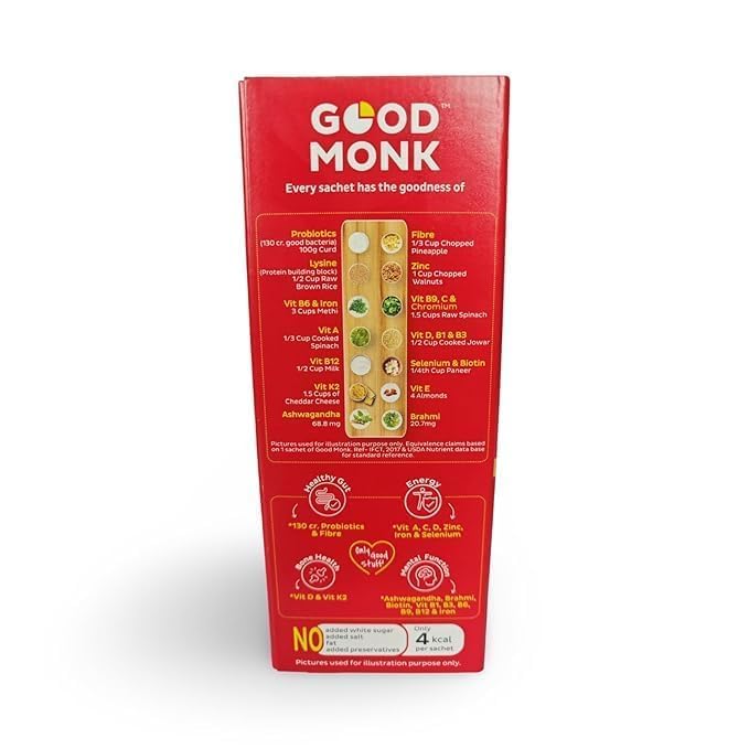 Good Monk Healthy 50+ Multivitamin for Senior Men & Women 30 Sachets