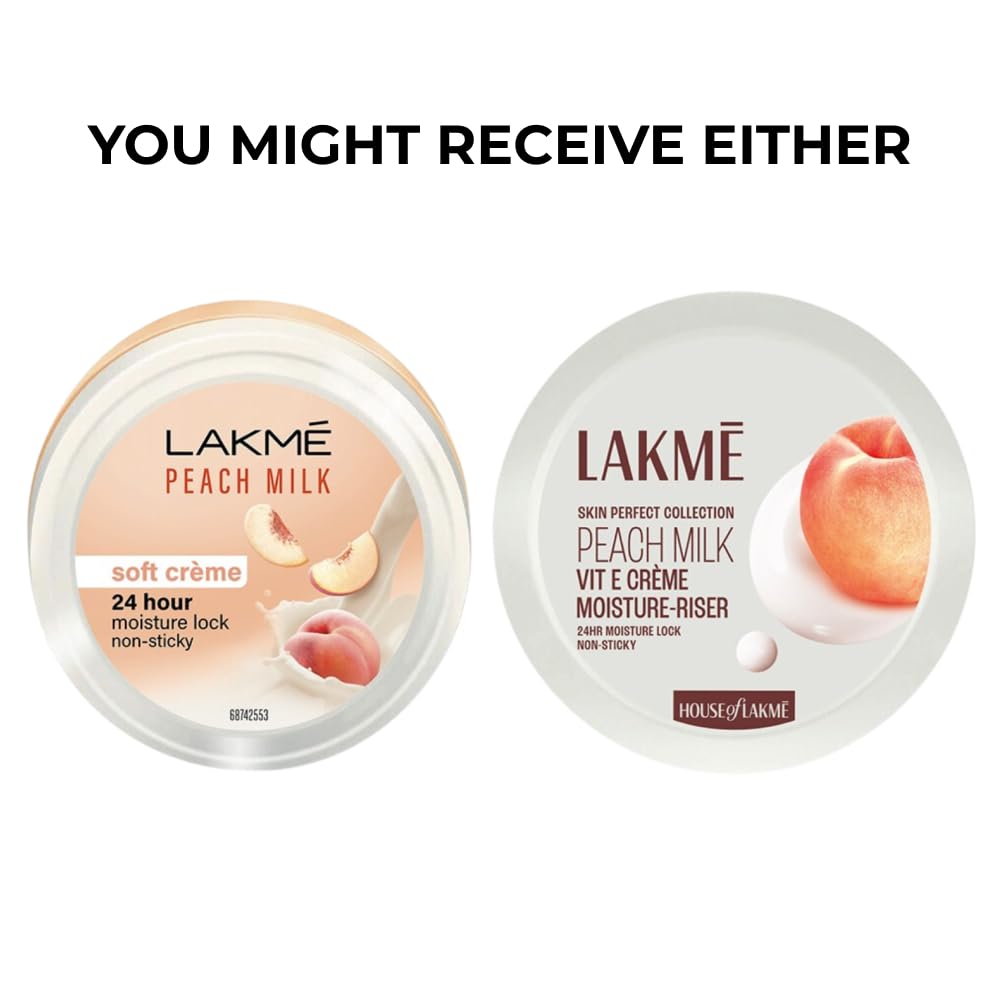 Lakme Peach Milk Soft Crème Moisturizer with Vitamin E 100g