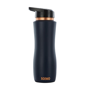Solimo Copper Leak-Proof Powder Coating Sipper Bottles | 950 ml | Pure Copper | Coca Cola Color | Daily Wellness Sipper Bottle