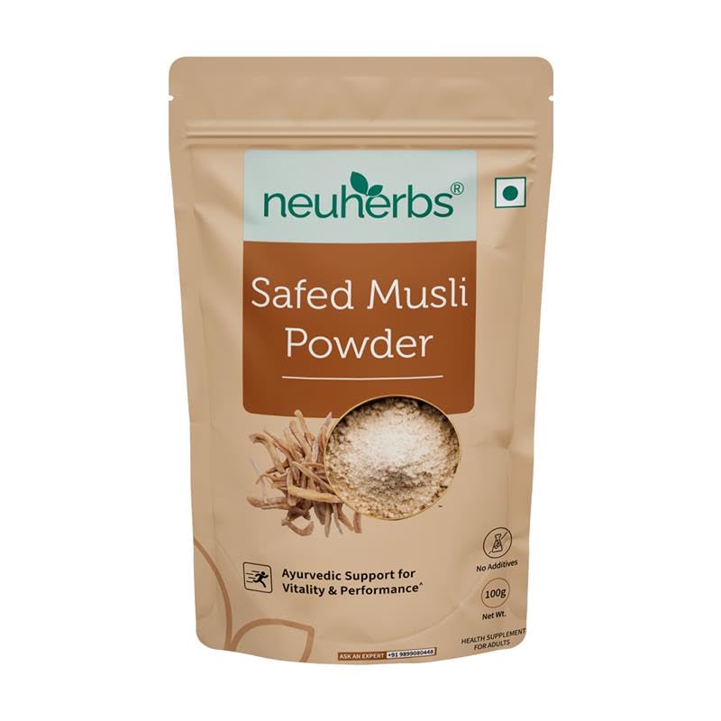 Neuherbs Safed Musli Root Powder - 100 GM