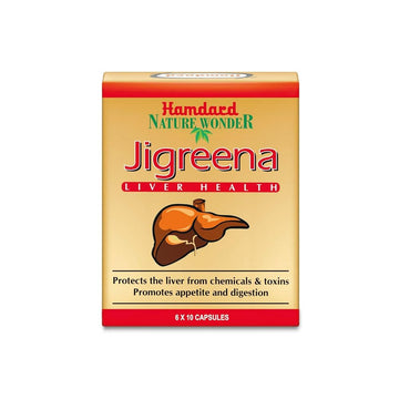 Hamdard Jigreena Capsules - 60 Caps | Herbal Liver Support