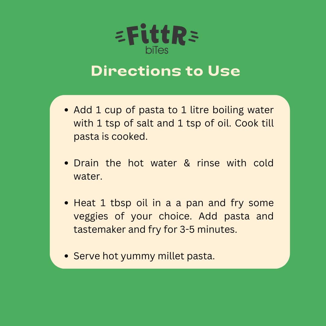 FittR Bites Multi Millet Penne Pasta - 360 Grams