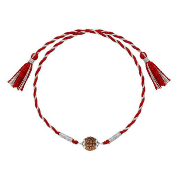 GIVA 925 Silver Sacred Rudraksha Rakhi