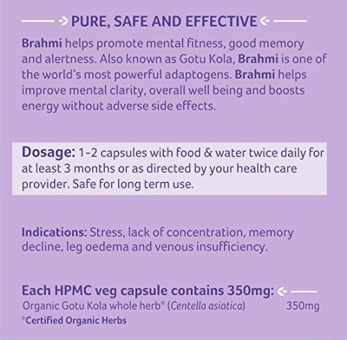 Organic India Brahmi - 60 Veg Capsules