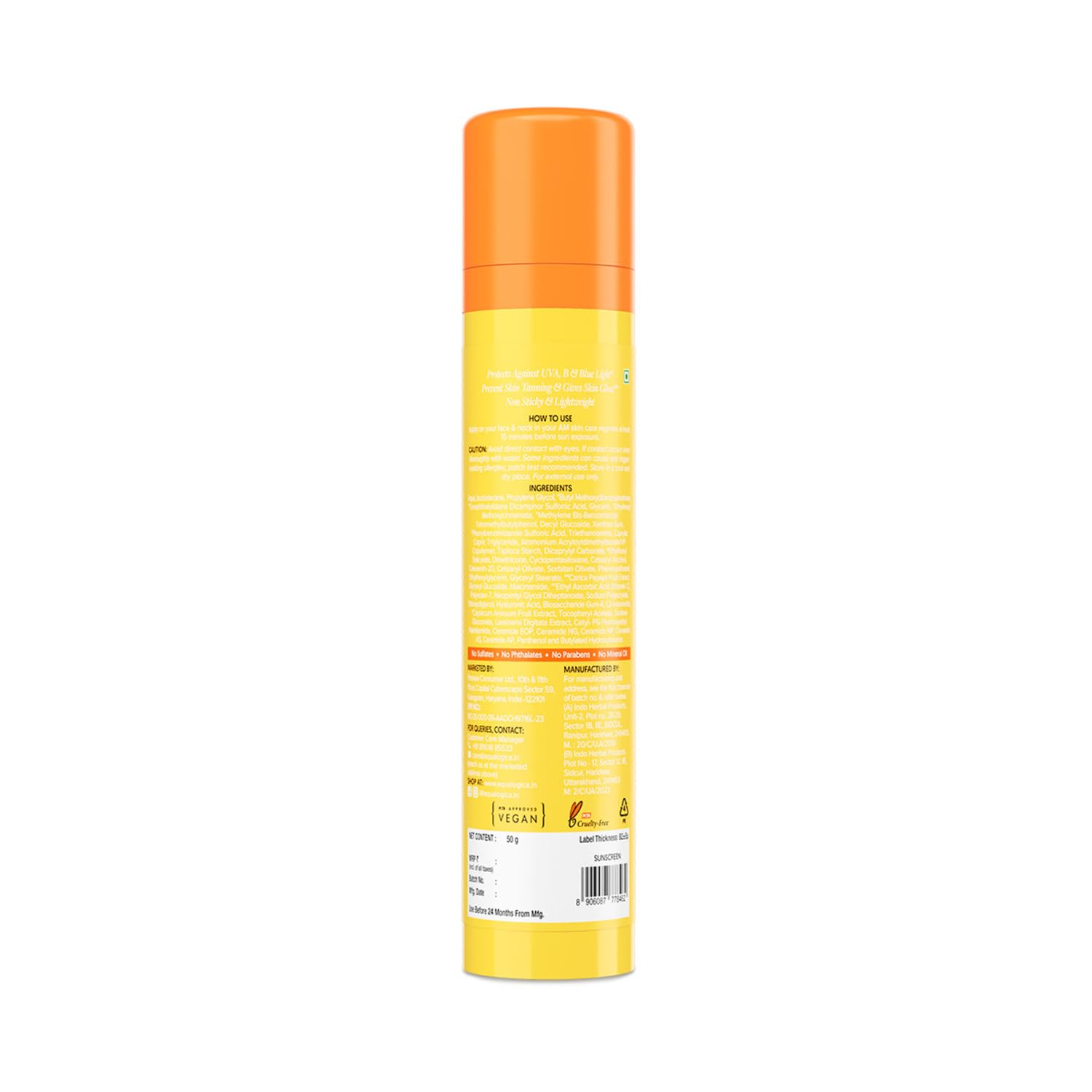 Aqualogica Glow+ Dewy Sunscreen Gel With Papaya & Vitamin C