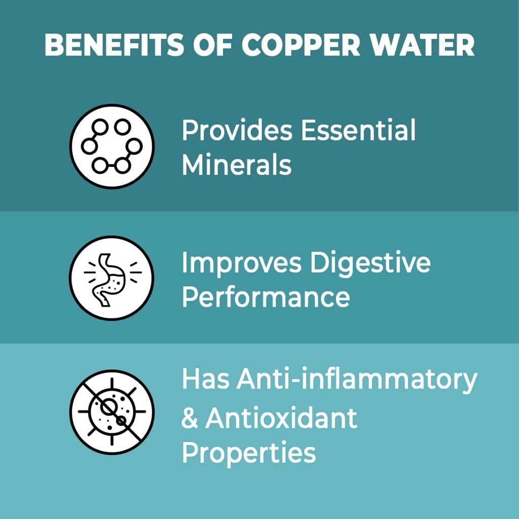 The Better Home Copper Water Bottle with Sipper (700ml)