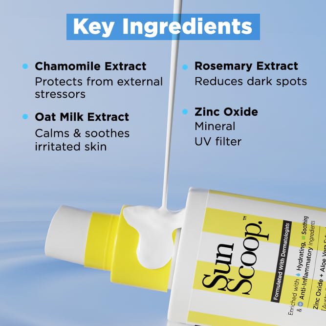 SunScoop Hydrating Fluid Sunscreen for Face and Body SPF 60 PA++++ Broad Spectrum