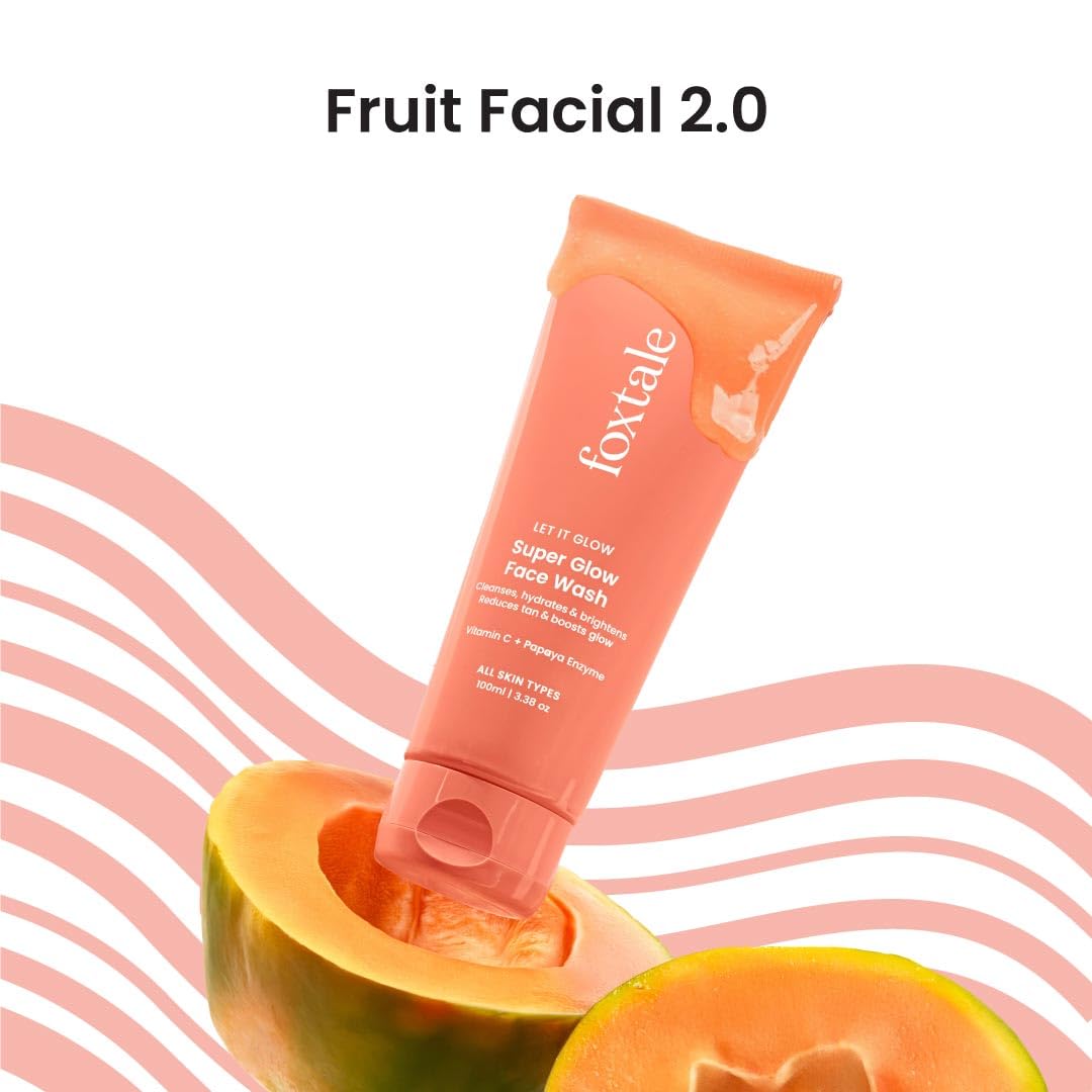 Foxtale Vitamin C Super Glow Face Wash with Papaya enzyme