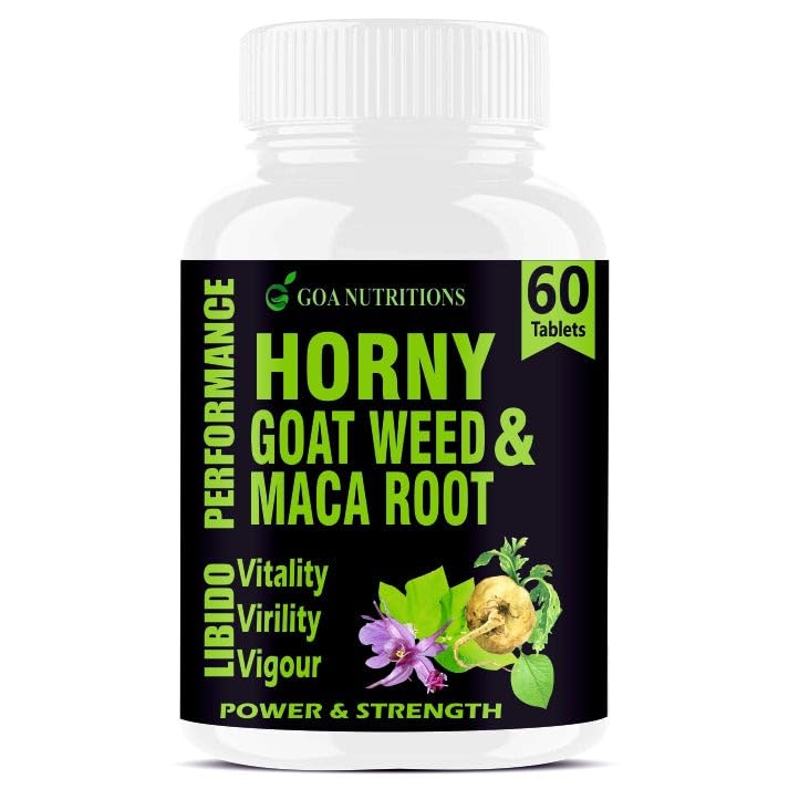 Goa Nutritions Hornygoatweed With Maca Root Powder,  60 Tablets