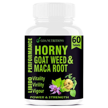 Goa Nutritions Hornygoatweed With Maca Root Powder,  60 Tablets