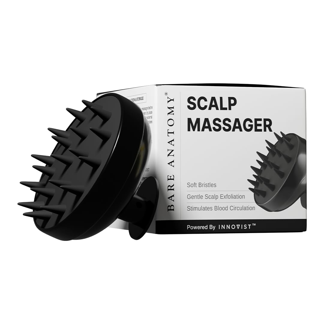 Bare Anatomy Scalp Massager Brush | Soft Silicone Bristles