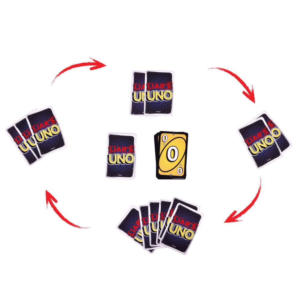 Mattel Games Liar’s UNO Card Game for Adults, Kids, Families, Parties