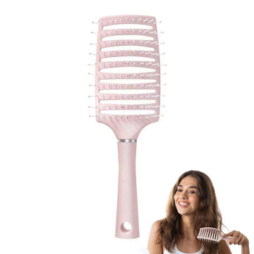 Homeaura Detangler Hair Brush - Curved & Vented Hair Brush for Women & Men
