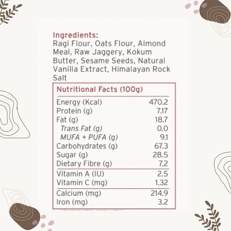Mo's Gluten-Free Ragi Cookies, 300 Grams