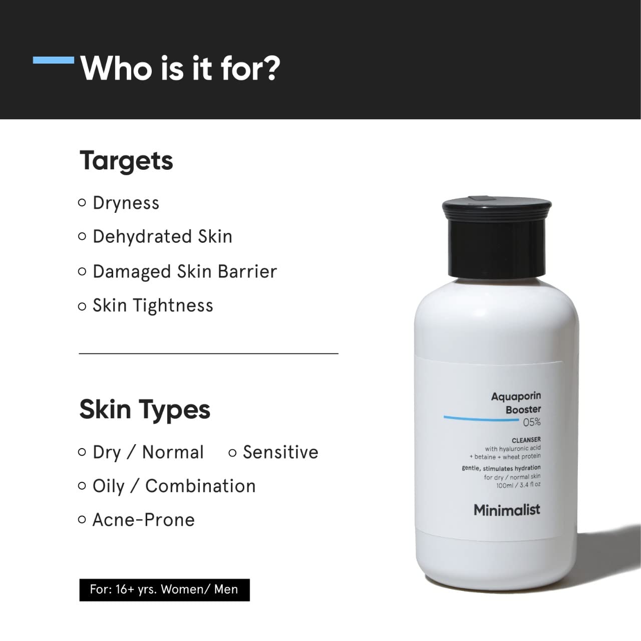 Minimalist 5% Aquaporin Booster Face Wash | 100 ml