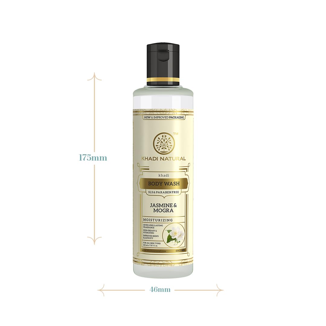 Khadi Natural Jasmine & Mongra Herbal Body Wash | (210ml)