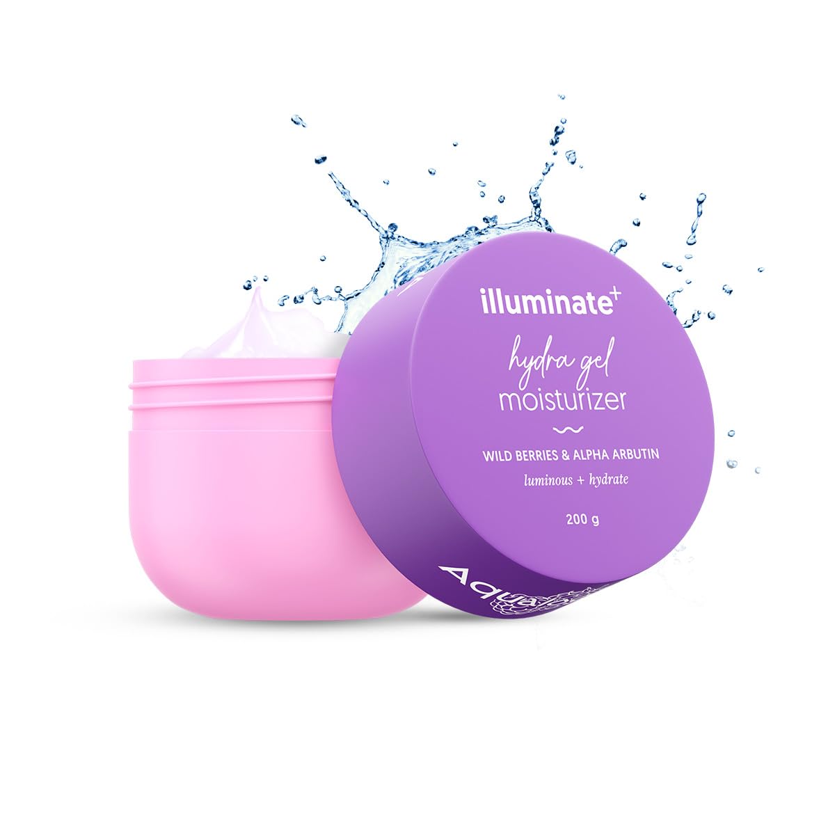 Aqualogica Illuminate + Hydra Gel Moisturizer with Wild Berries & Alpha Arbutin