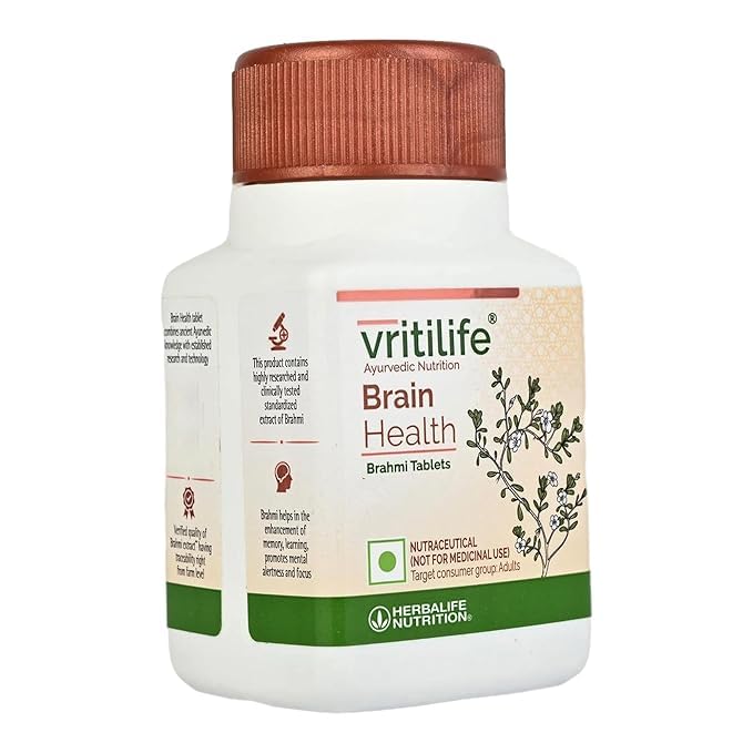 Herbalife Nutrition Vritilife Brain Health Tablets – 60 Tablets | Supports Memory, Focus & Mental Alertness