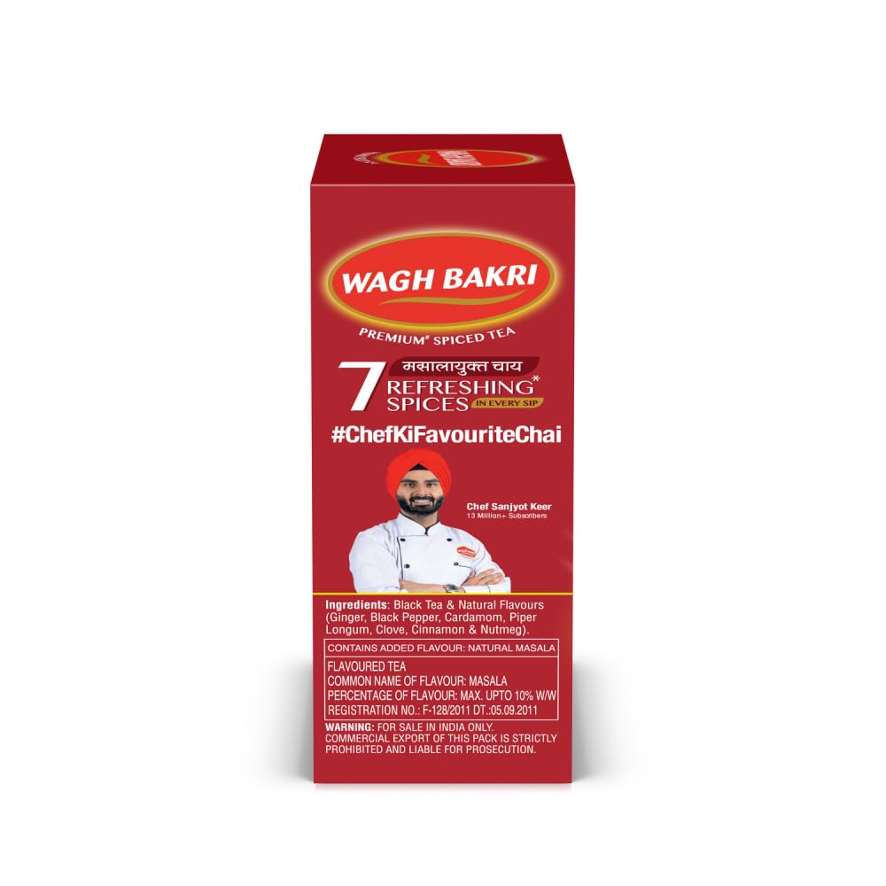 Wagh Bakri Premium Spiced Tea | With 7 Refreshing Spices |500 Gram