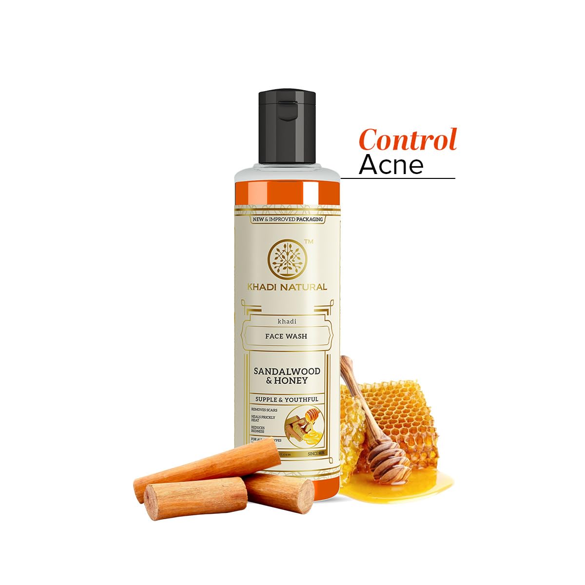 Khadi Natural Sandalwood & Honey Face wash 210 ml